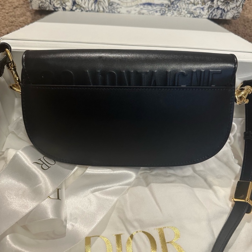 Dior East West Bobby Bag in Smooth Calfskin Leather Black Gold Hardware - Picture 9 of 13